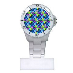 Pattern Star Abstract Background Plastic Nurses Watch by Ravend