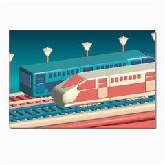 Bridge Transportation Train Toys Postcard 4 x 6  (pkg Of 10) by Modalart