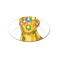 The Infinity Gauntlet Thanos Sticker Oval (10 Pack) by Maspions