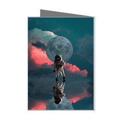 Astronaut Moon Space Nasa Planet Mini Greeting Cards (pkg Of 8) by Maspions