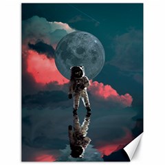 Astronaut Moon Space Nasa Planet Canvas 18  X 24  by Maspions