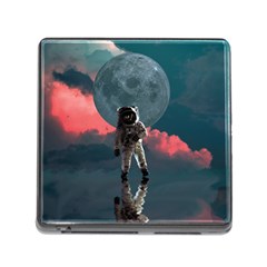 Astronaut Moon Space Nasa Planet Memory Card Reader (square 5 Slot) by Maspions