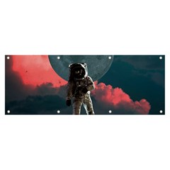 Astronaut Moon Space Nasa Planet Banner And Sign 8  X 3  by Maspions