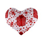 Cute Gift Boxes Standard 16  Premium Heart Shape Cushions Back