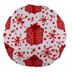 Cute Gift Boxes Large 18  Premium Flano Round Cushions by ConteMonfrey
