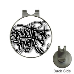 Hip Hop Music Drawing Art Graffiti Hat Clips With Golf Markers by Sarkoni