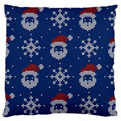 Santa Clauses Wallpaper Standard Premium Plush Fleece Cushion Case (two Sides) by artworkshop