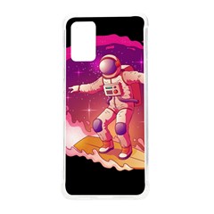 Astronaut Spacesuit Standing Surfboard Surfing Milky Way Stars Samsung Galaxy S20plus 6 7 Inch Tpu Uv Case by Ndabl3x