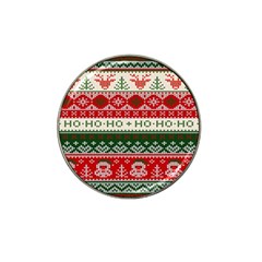 Ugly Sweater Merry Christmas  Hat Clip Ball Marker by artworkshop