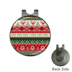 Ugly Sweater Merry Christmas  Hat Clips With Golf Markers by artworkshop