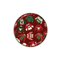 Ugly Sweater Wrapping Paper Hat Clip Ball Marker by artworkshop