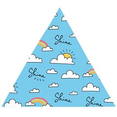 Sky Pattern Wooden Puzzle Triangle by Apen