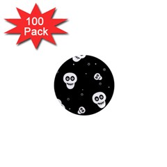 Skull Pattern 1  Mini Magnets (100 Pack)  by Ket1n9