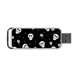 Skull Pattern Portable Usb Flash (two Sides) by Ket1n9
