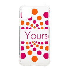 Be Yourself Pink Orange Dots Circular Iphone 11 Tpu Uv Print Case by Ket1n9