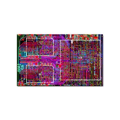 Technology Circuit Board Layout Pattern Sticker Rectangular (100 Pack) by Ket1n9
