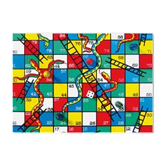 Snakes And Ladders Crystal Sticker (a4) by Ket1n9