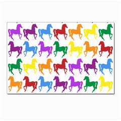 Colorful Horse Background Wallpaper Postcard 4 x 6  (pkg Of 10) by Hannah976