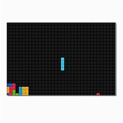 Tetris Game Postcard 4 x 6  (pkg Of 10) by Cendanart