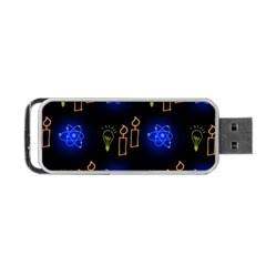 Background Doodles Candles Graphic Portable Usb Flash (one Side) by Bedest