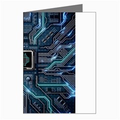 Circuit Board Motherboard Greeting Cards (pkg Of 8) by Cemarart