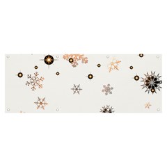 Golden-snowflake Banner And Sign 8  X 3  by saad11