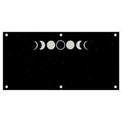 Moon Phases, Eclipse, Black Banner And Sign 4  X 2  by nateshop
