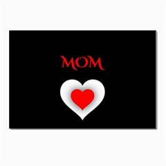 Mom And Dad, Father, Feeling, I Love You, Love Postcard 4 x 6  (pkg Of 10) by nateshop
