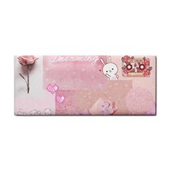 Pink Aesthetic, Clouds, Cute, Glitter, Hello Kitty, Pastel, Soft Hand Towel by nateshop