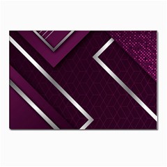 Purple Abstract Background, Luxury Purple Background Postcard 4 x 6  (pkg Of 10) by nateshop