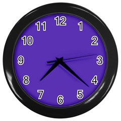 Ultra Violet Purple Wall Clock (black) by bruzer