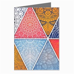 Texture With Triangles Greeting Card by nateshop
