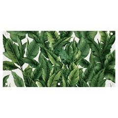 Tropical Leaves Banner And Sign 4  X 2  by goljakoff