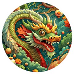 Chinese New Year – Year Of The Dragon Round Trivet by Valentinaart