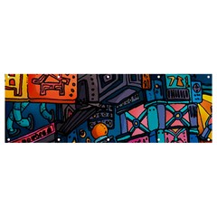 Wallet City Art Graffiti Banner And Sign 12  X 4  by Bedest