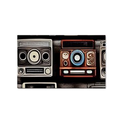 Retro Cameras Old Vintage Antique Technology Wallpaper Retrospective Sticker Rectangular (100 Pack) by Grandong