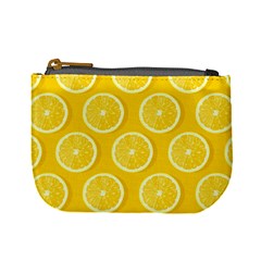 Lemon Fruits Slice Seamless Pattern Mini Coin Purse by Apen