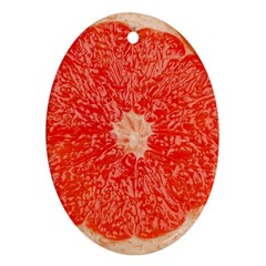 Grapefruit-fruit-background-food Ornament (oval) by Maspions