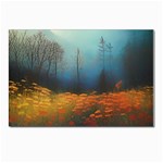 Wildflowers Field Outdoors Clouds Trees Cover Art Storm Mysterious Dream Landscape Postcards 5  x 7  (Pkg of 10) Front