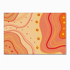 Lines Abstract Colourful Design Postcard 4 x 6  (pkg Of 10) by Maspions