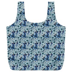 Blue Roses Full Print Recycle Bag (xl) by DinkovaArt