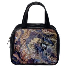 Abstract Wings Classic Handbag (one Side) by kaleidomarblingart