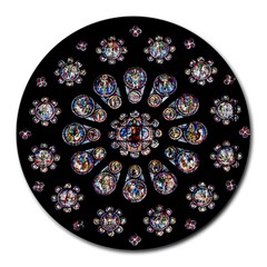 Photo Chartres Notre Dame Round Mousepad by Bedest