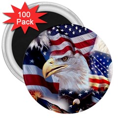 United States Of America Images Independence Day 3  Magnets (100 Pack) by Ket1n9