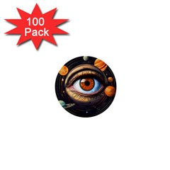 Eye Of The Universe (ai) 1  Mini Buttons (100 Pack)  by dflcprintsclothing